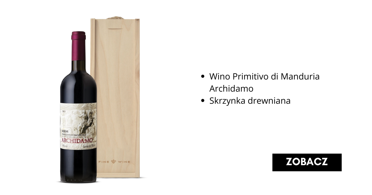 Świąteczny Zestaw Prezentowy z winem primitivo - Fine Wine